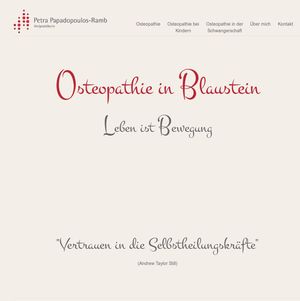 Homepage Erstellung Osteopathie Blaustein…