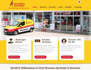 Webdesign Husaren Apotheke in Bautzen…